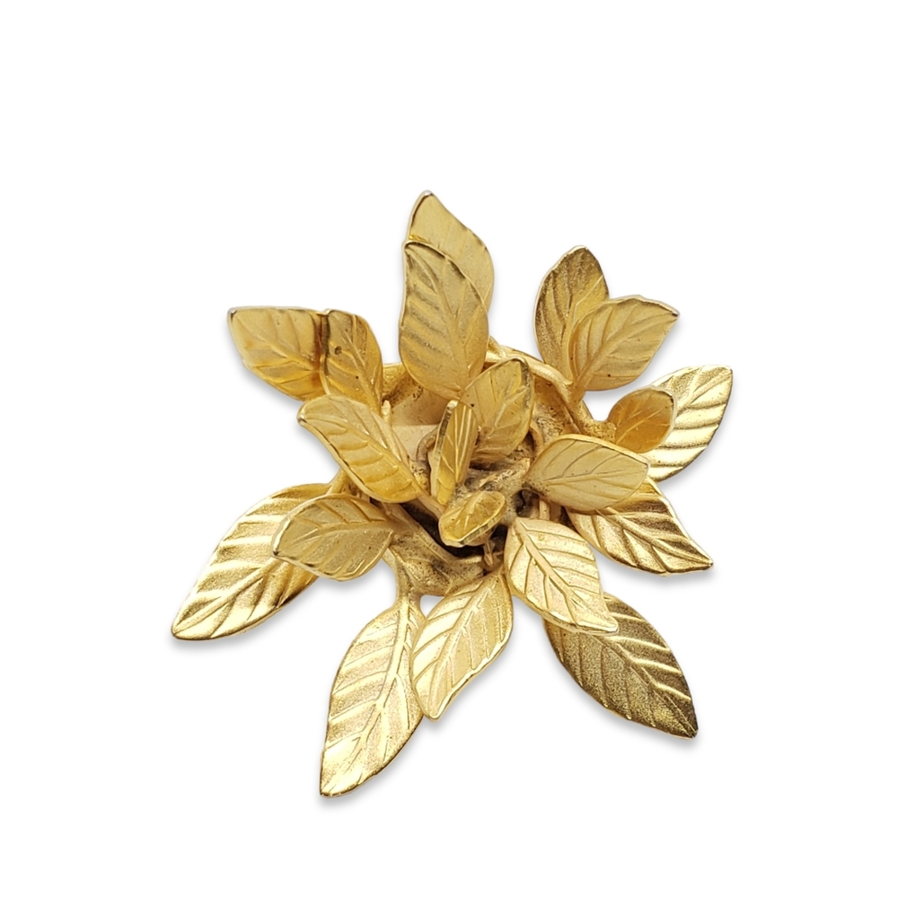 Gold leaf ring - Picture 2 of 4